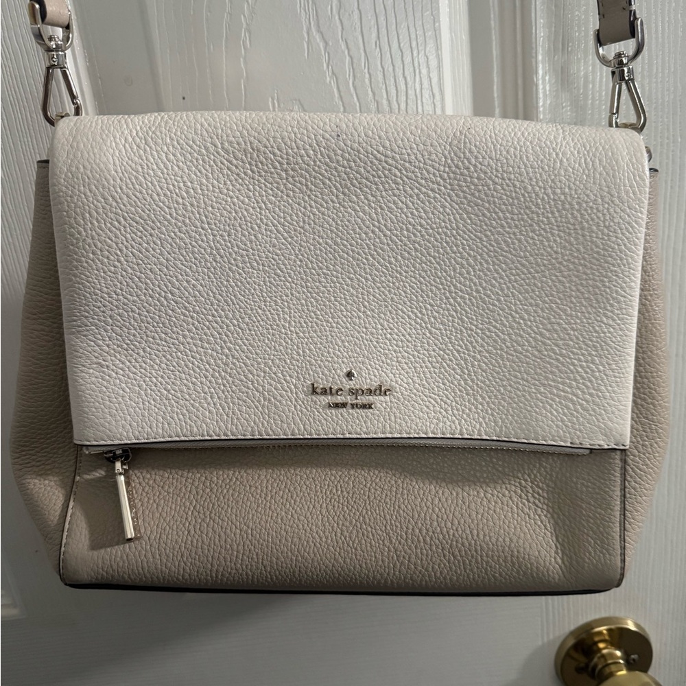 Kate Spade Cream and Gray Crossbody Bag